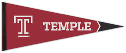 Temple University Owls T-Logo-Style NCAA Premium Felt Pennant - Wincraft Inc.