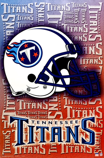 Tennessee Titans Official NFL Football Team Logo Helmet Design Poster - Starline Inc.