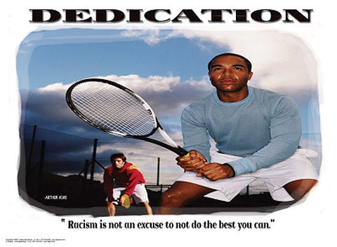Tennis "Dedication" (No Excuses) Motivational Inspirational Poster - Jaguar Inc.