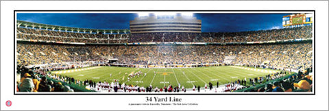 Tennessee Vols Football "34 Yard Line" Neyland Stadium Panoramic Poster Print - Everlasting Images