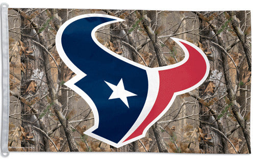 Houston Texans REALTREE Official NFL Football 3'x5' Flag - Wincraft Inc.