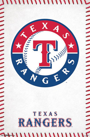 Texas Rangers Official MLB Baseball Team Logo Poster - Trends International