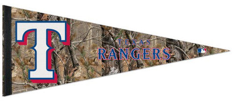 Texas Rangers "Backwoods" (Realtree) Premium MLB Felt Pennant - Wincraft