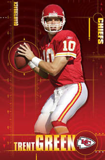 Trent Green "Quarterback" Kansas City Chiefs Poster - Costacos 2005