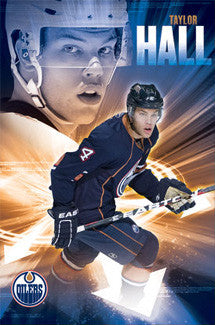 Taylor Hall "Blast Off" Edmonton Oilers Poster - Costacos Sports
