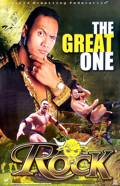 The Rock "The Great One" WWE Wrestling Poster - Funky Enterprises 2000