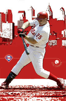 Jim Thome "Downtown" Philadelphia Phillies MLB Poster - Costacos 2003