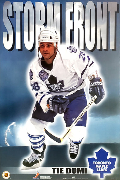 Tie Domi "Storm Front" Toronto Maple Leafs NHL Hockey Action Poster - Trends 1999