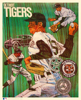 Detroit Tigers Classic Theme Art - ProMotions 1971 – Sports Poster Warehouse