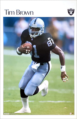 Tim Brown "Oakland Raiders Classic" Retro SI Poster - Starline 2002