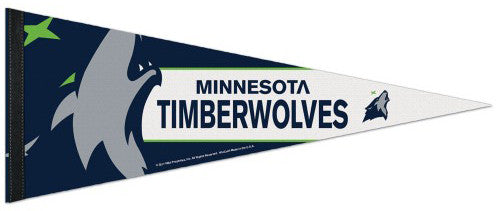 Minnesota Timberwolves Official Team Logo Premium NBA Felt Pennant - Wincraft Inc.