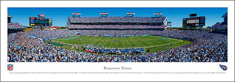 Tennessee Titans "Touchdown" Panoramic Poster Print - Blakeway 2010