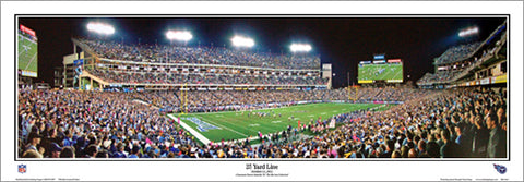 Tennessee Titans LP Field Game Night "25 Yard Line" (2012) Panoramic Poster Print - Everlasting