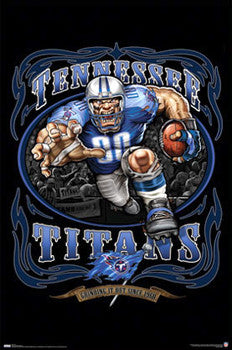 Tennessee Titans "Grinding it Out Since 1960" NFL Theme Art Poster- Costacos Sports