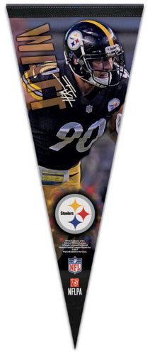 T.J. Watt "Signature Series" Pittsburgh Steelers Premium Felt Collector's PENNANT - Wincraft