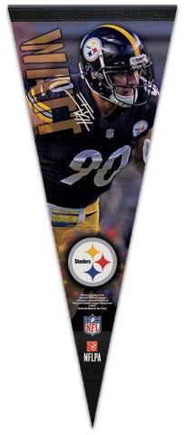 T.J. Watt "Signature Series" Pittsburgh Steelers Premium Felt Collector's PENNANT - Wincraft