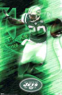 Thomas Jones "Jet Propelled" New York Jets NFL Poster - Costacos 2007