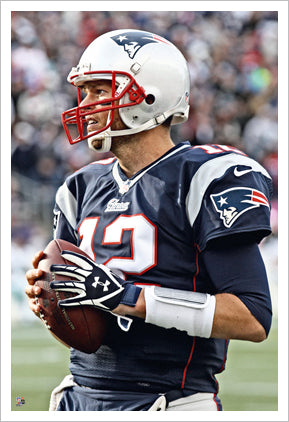 Tom Brady "Iconic" Poster Perfection Collection New England Patriots Premium 24x36 Poster Print - Photofile