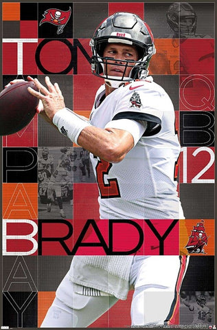 Tom Brady "Bucs Brilliance" Tampa Bay Buccaneers Official NFL Football Wall Poster - Trends International