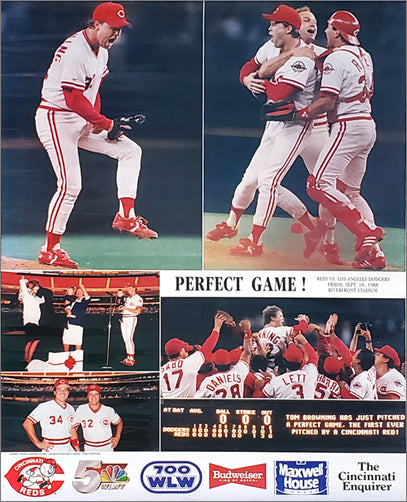 Tom Browning PERFECT GAME (1988) Cincinnati Reds Commemorative