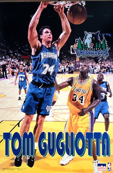 Tom Gugliotta "Slam Dunk" Minnesota Timberwolves Poster - Starline 1997