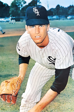 Tommy John Chicago White Sox MLB Action Poster - Major League Posters 1968