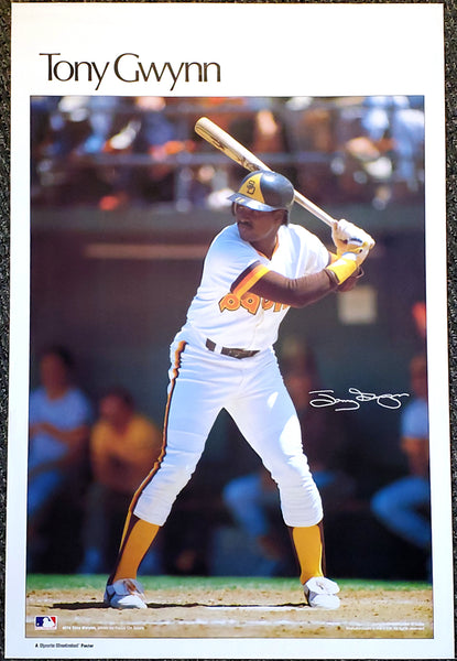 Tony Gwynn "Superstar" San Diego Padres Vintage Original Poster - Sports Illustrated by Marketcom 1984