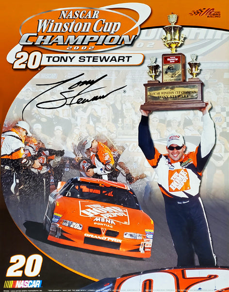 Tony Stewart 2002 NASCAR Winston Cup Champion Commemorative Poster - Time Factory