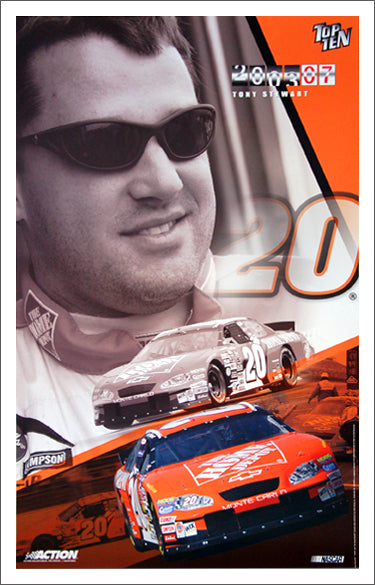 Tony Stewart "Top Ten 2003" Home Depot #20 Premium NASCAR Poster - Action Collectables