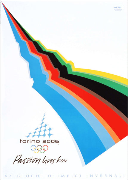 Torino Turin Italy 2006 Winter Olympic Games Official Poster Reproduction - Olympic Museum