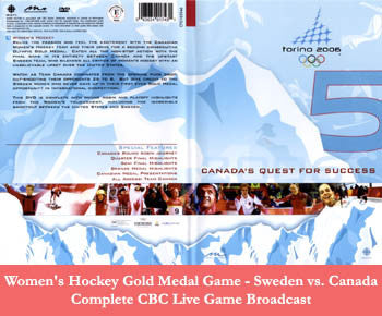 DVD: Torino 2006 Olympic WOMEN'S Hockey - Morningstar/CBC