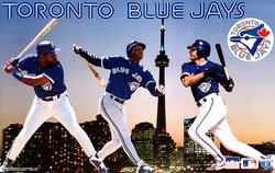 Toronto Blue Jays "Three Stars" Poster (Roberto Alomar, Paul Molitor, Joe Carter) - Starline 1995
