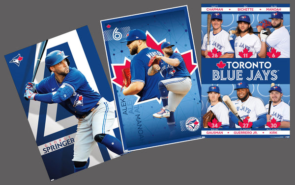 COMBO: Toronto Blue Jays 2023 3-Poster Combo Set (Springer, Manoah, Superstars Collage)