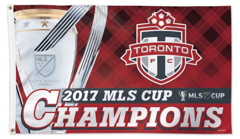 Toronto FC 2017 MLS CHAMPIONS Official Deluxe-Edition 3'x5' Banner FLAG - Wincraft Inc.