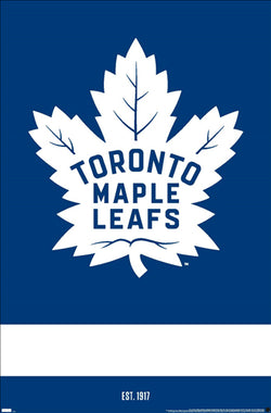 Toronto Maple Leafs "Est. 1917" Official NHL Hockey Team Logo Poster - Costacos Sports