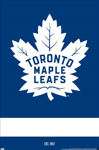 Toronto Maple Leafs Est. 1917 Official NHL Hockey Team Logo Poster - –  Sports Poster Warehouse