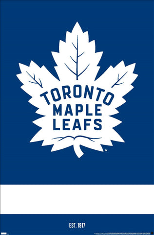 Toronto Maple Leafs "Est. 1917" Official NHL Hockey Team Logo Poster - Costacos Sports