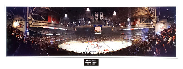 Toronto Maple Leafs Maple Leaf Gardens "The Last Game" (2/13/1999) Panoramic Poster Print