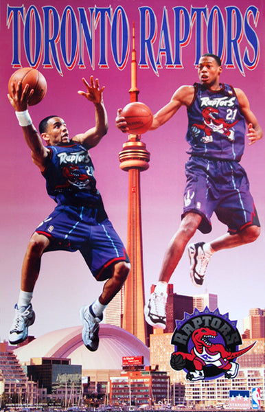 Toronto Raptors "Toronto Air" (Damon Stoudamire, Marcus Camby) NBA Action Poster - Starline 1997