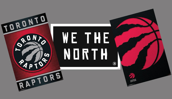 Toronto Raptors NBA Basketball Official 3-Poster Logo-Styles Combo Set - Trends International