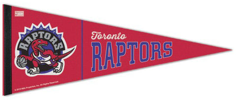 Toronto Raptors Retro-1990s Dino-Style NBA Basketball Premium Felt Pennant - Wincraft Inc.