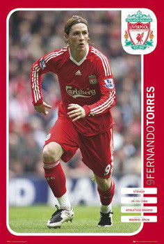 Fernando Torres "Superstar" Liverpool FC Action Poster  - GB Eye 2008