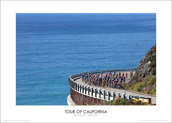 Tour of California Cycling "Highway 1" Premium Poster Print - Graham Watson 2006