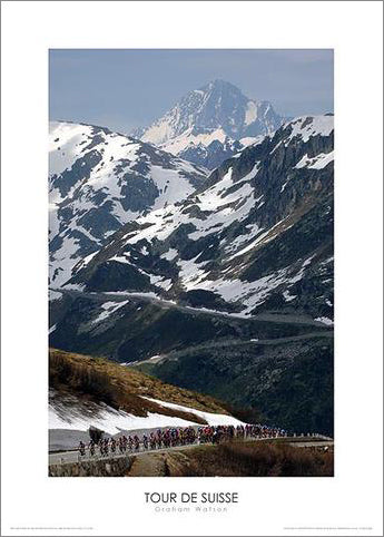 Tour de Suisse "Furka Pass" Premium Cycling Poster Print - Graham Watson 2006