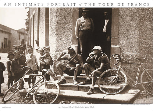 Vintage Tour de France "Swiss Racers" (Beer Break) Cycling Poster Print - Presse 'e Sport