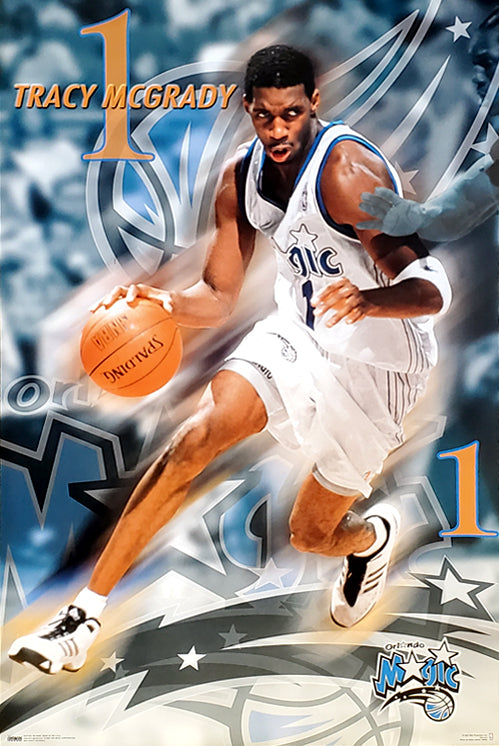 Authentic Orlando Magic Tracy Mcgrady Blue Vintage VTG