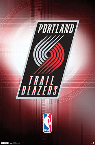 Portland Trailblazers Official NBA Team Logo Poster - Costacos Sports