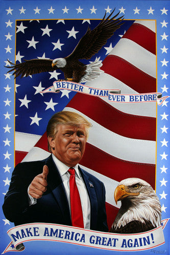 Donald Trump "Make America Great Again" 2016 Presidential Campaign Poster - Image Source