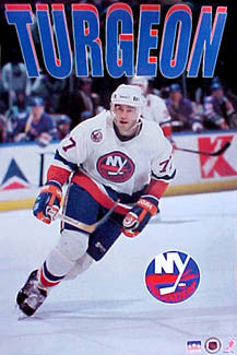 Pierre Turgeon "Prime" New York Islanders Poster - Starline 1993