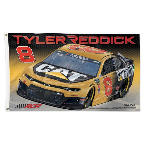 Tyler Reddick Caterpillar Chevrolet #8 Official NASCAR Deluxe-Edition 3'x5' Banner Flag - Wincraft 2020